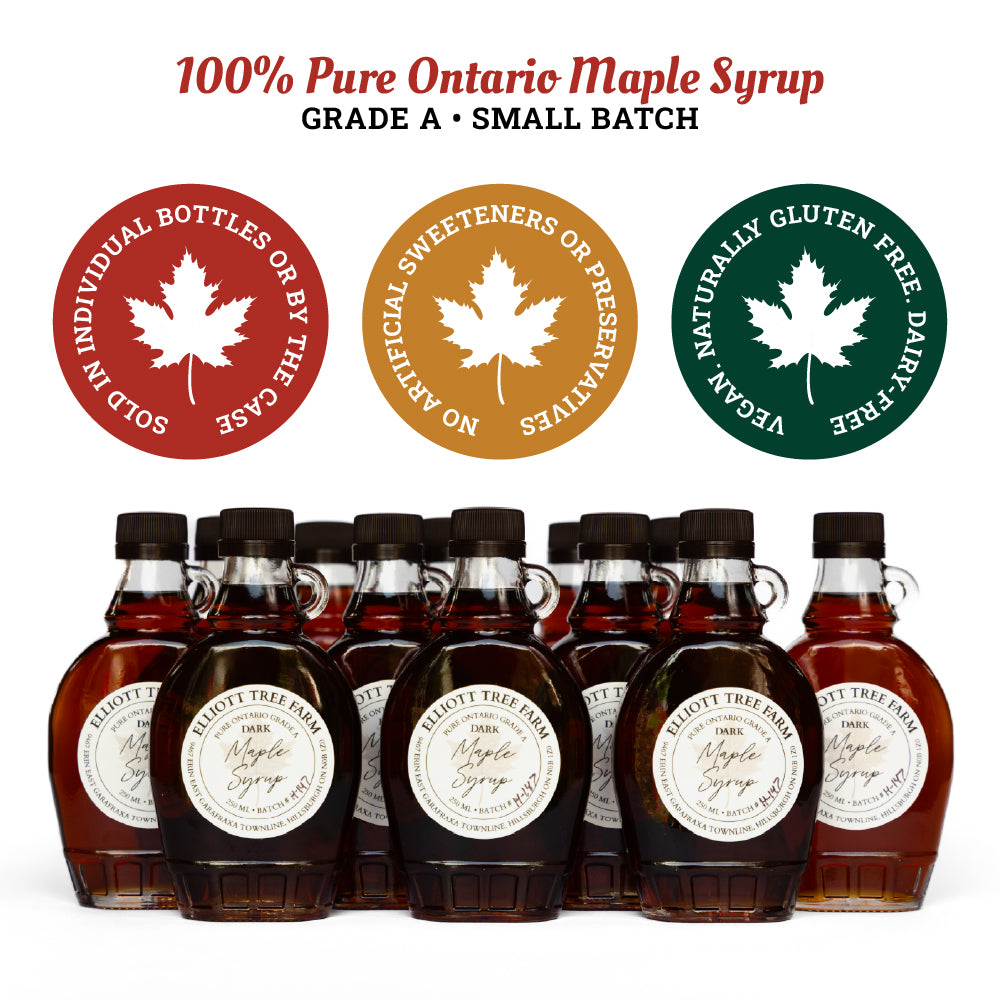 Late Harvest Dark 250 ml - 100% Pure Ontario Grade A Small Batch Maple Syrup