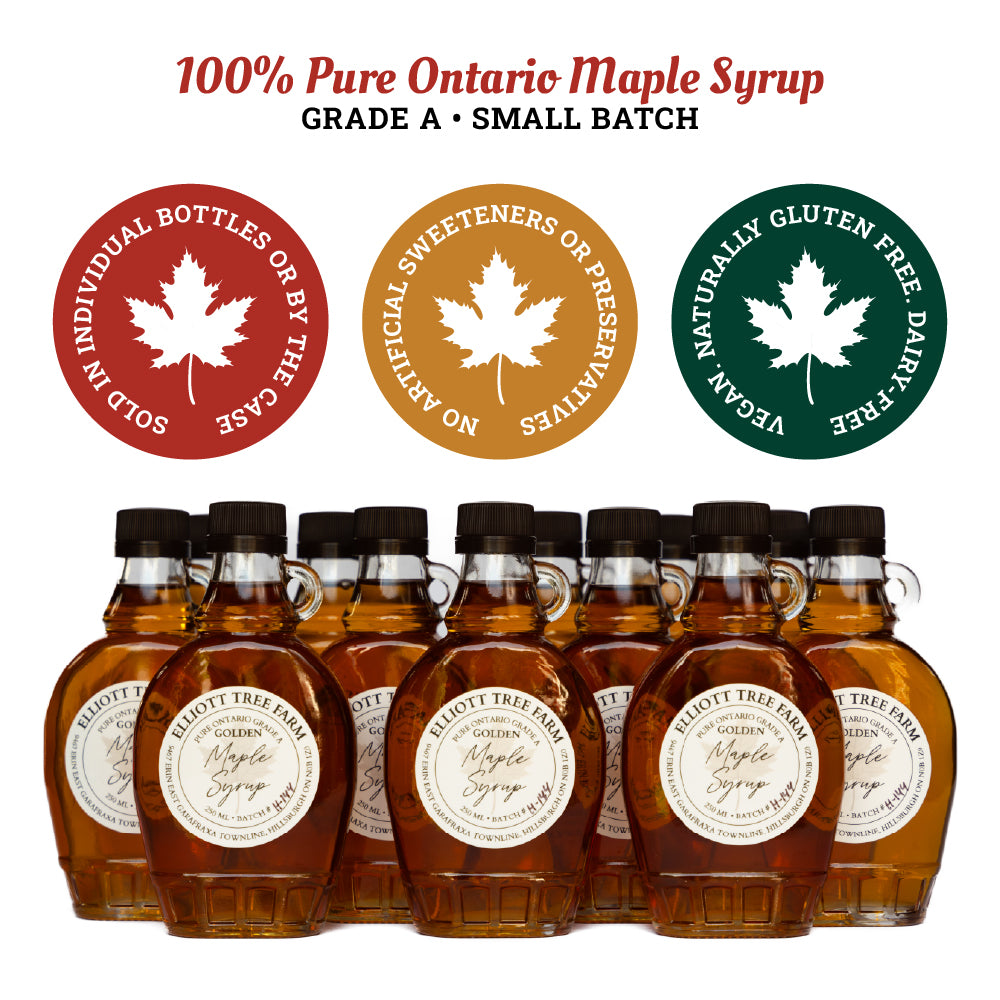 Early Harvest Golden 250 ml - 100% Pure Ontario Grade A Small Batch Maple Syrup