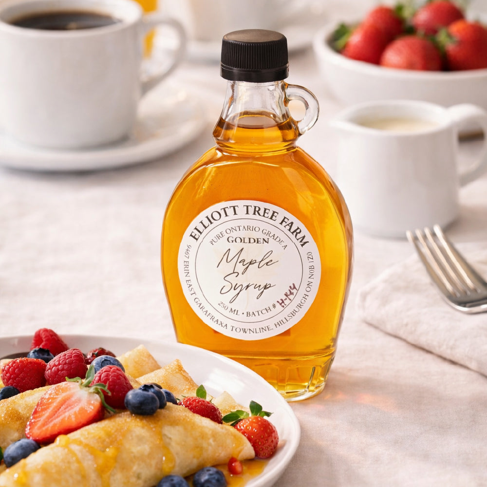 Early Harvest Golden 250 ml - 100% Pure Ontario Grade A Small Batch Maple Syrup