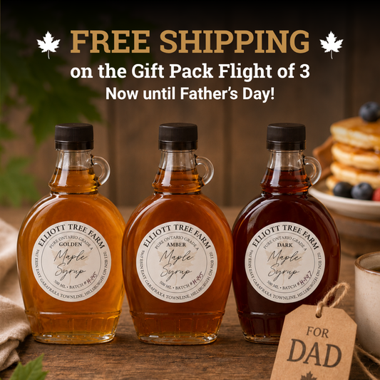 Flight of 3 - 100% Pure Ontario Grade A Small Batch Maple Syrup